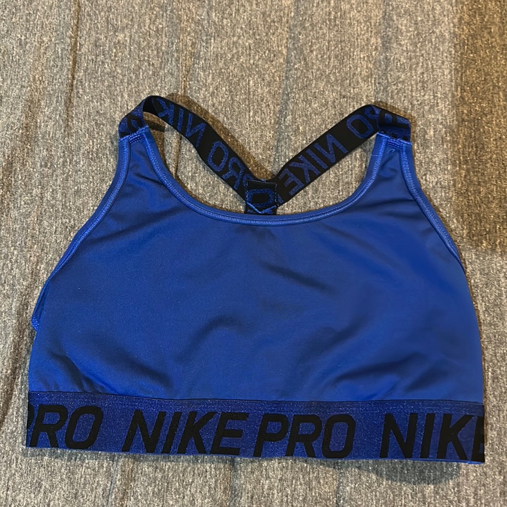 Nike sports bra medium blue